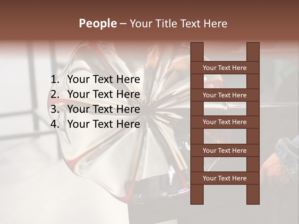 Glass Blower Forming A Piece Of Decorative Glass. (Murano, Italy) PowerPoint Template