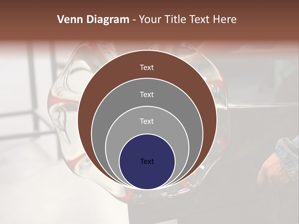 Glass Blower Forming A Piece Of Decorative Glass. (Murano, Italy) PowerPoint Template