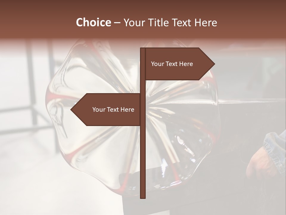 Glass Blower Forming A Piece Of Decorative Glass. (Murano, Italy) PowerPoint Template