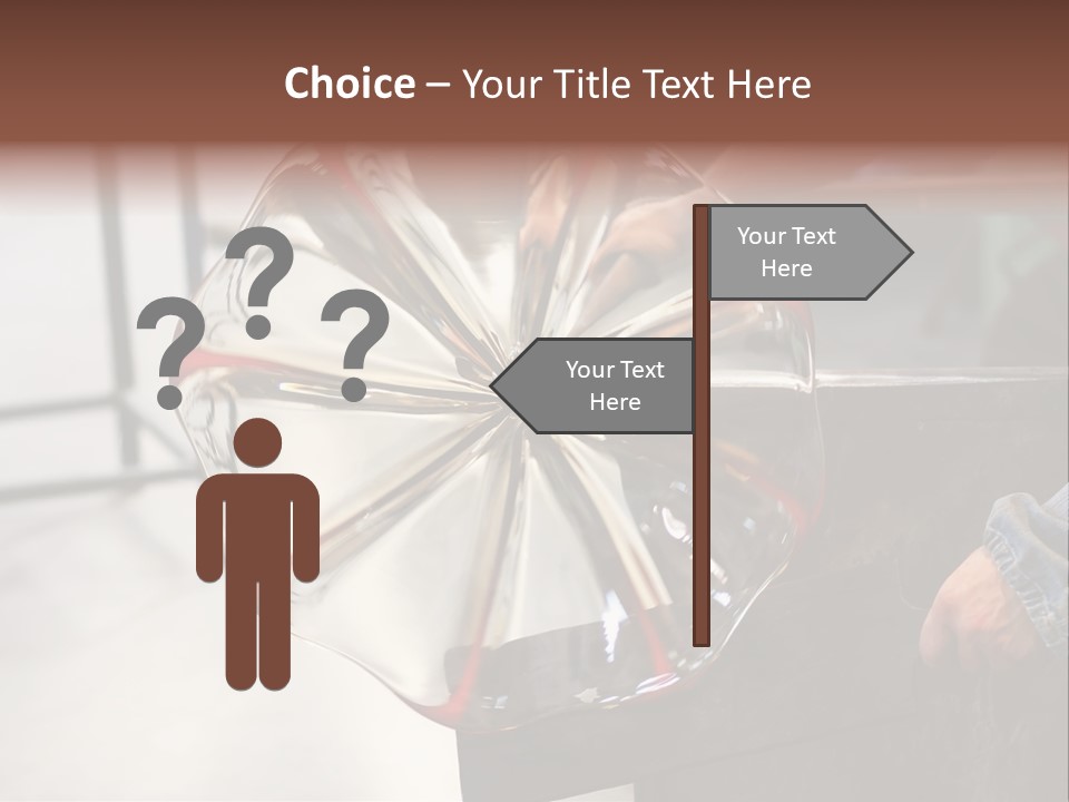 Glass Blower Forming A Piece Of Decorative Glass. (Murano, Italy) PowerPoint Template