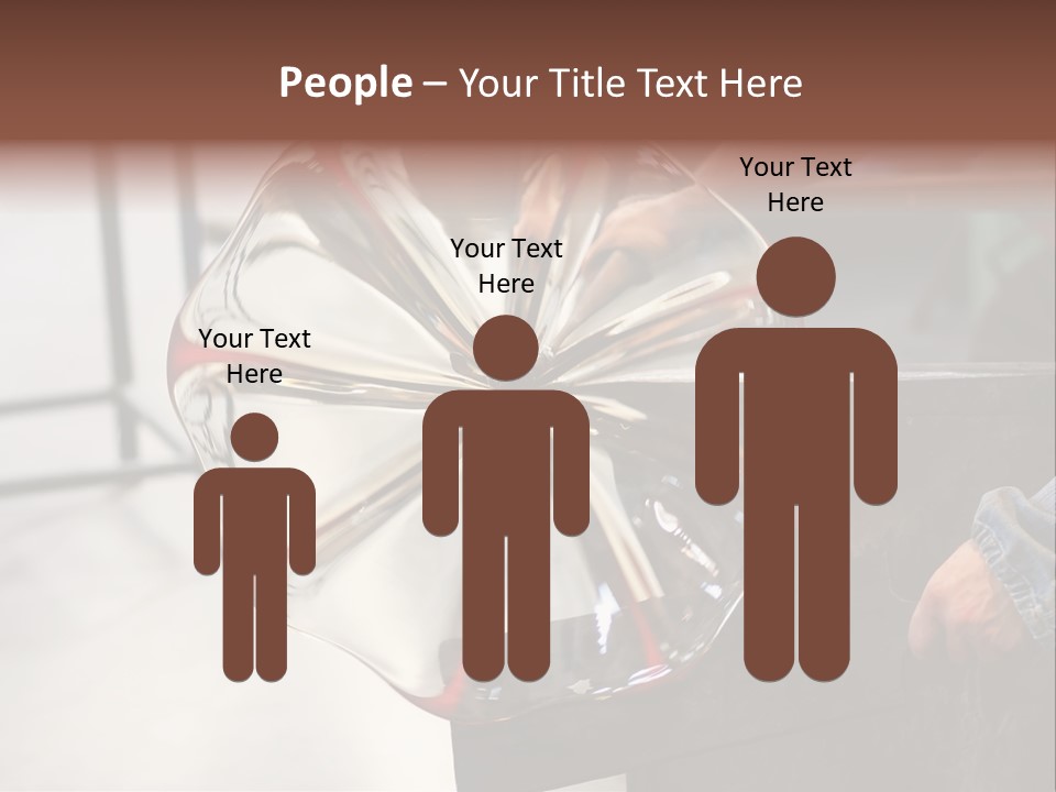 Glass Blower Forming A Piece Of Decorative Glass. (Murano, Italy) PowerPoint Template