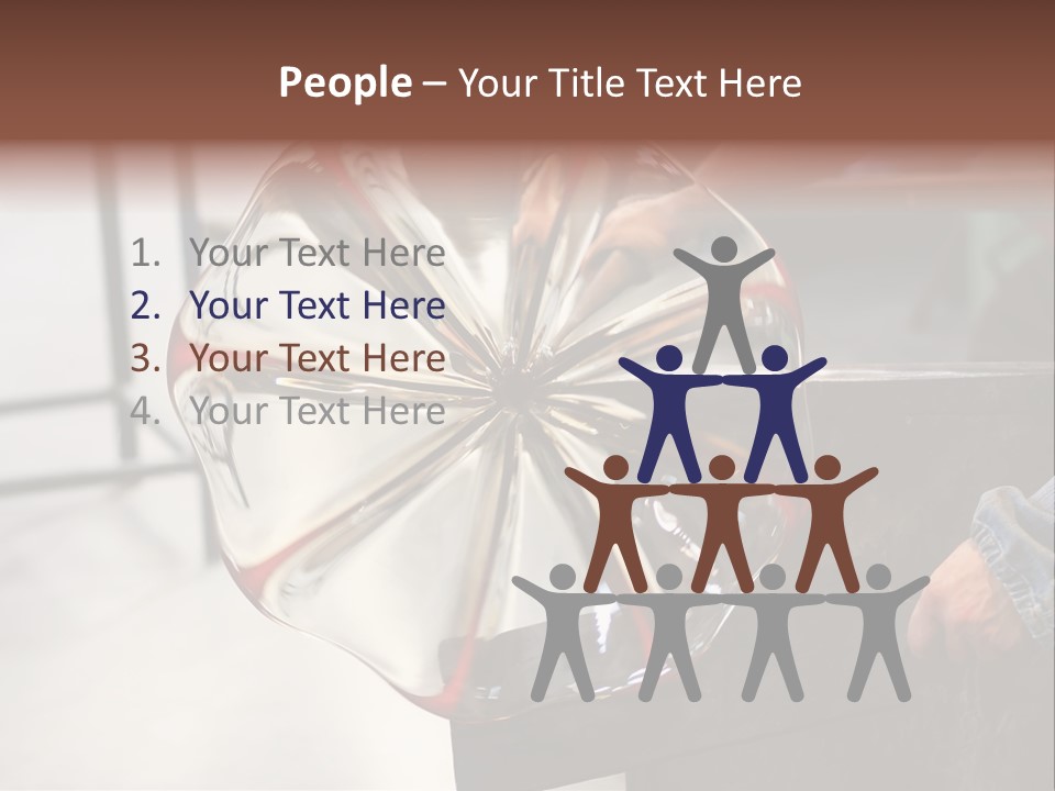 Glass Blower Forming A Piece Of Decorative Glass. (Murano, Italy) PowerPoint Template