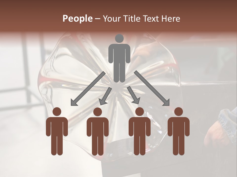 Glass Blower Forming A Piece Of Decorative Glass. (Murano, Italy) PowerPoint Template