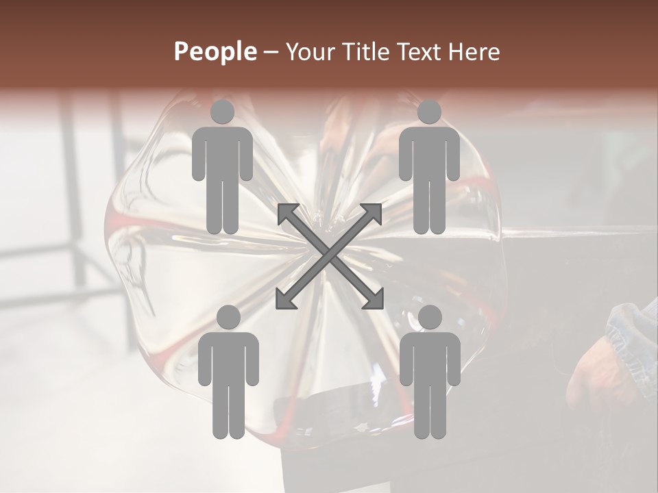 Glass Blower Forming A Piece Of Decorative Glass. (Murano, Italy) PowerPoint Template