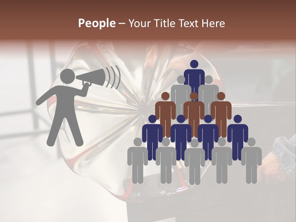 Glass Blower Forming A Piece Of Decorative Glass. (Murano, Italy) PowerPoint Template