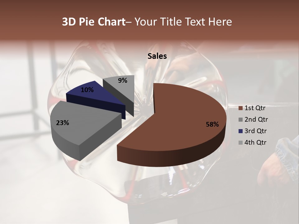 Glass Blower Forming A Piece Of Decorative Glass. (Murano, Italy) PowerPoint Template
