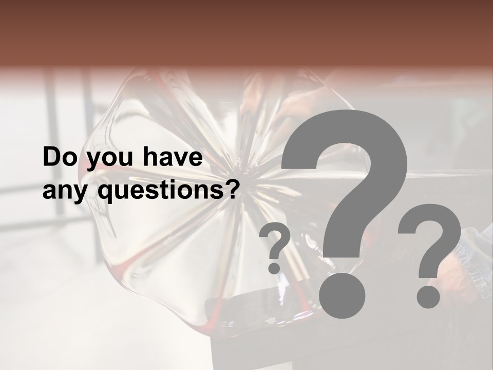 Glass Blower Forming A Piece Of Decorative Glass. (Murano, Italy) PowerPoint Template