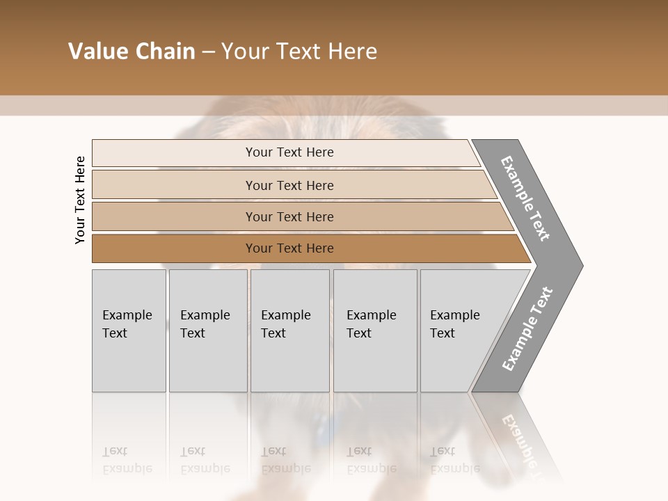 A Cute Mixed Breed Puppy Isolated Over White. The Dog Is Half Beagle And Half Yorkshire Terrier. Shallow Depth Of Field. PowerPoint Template