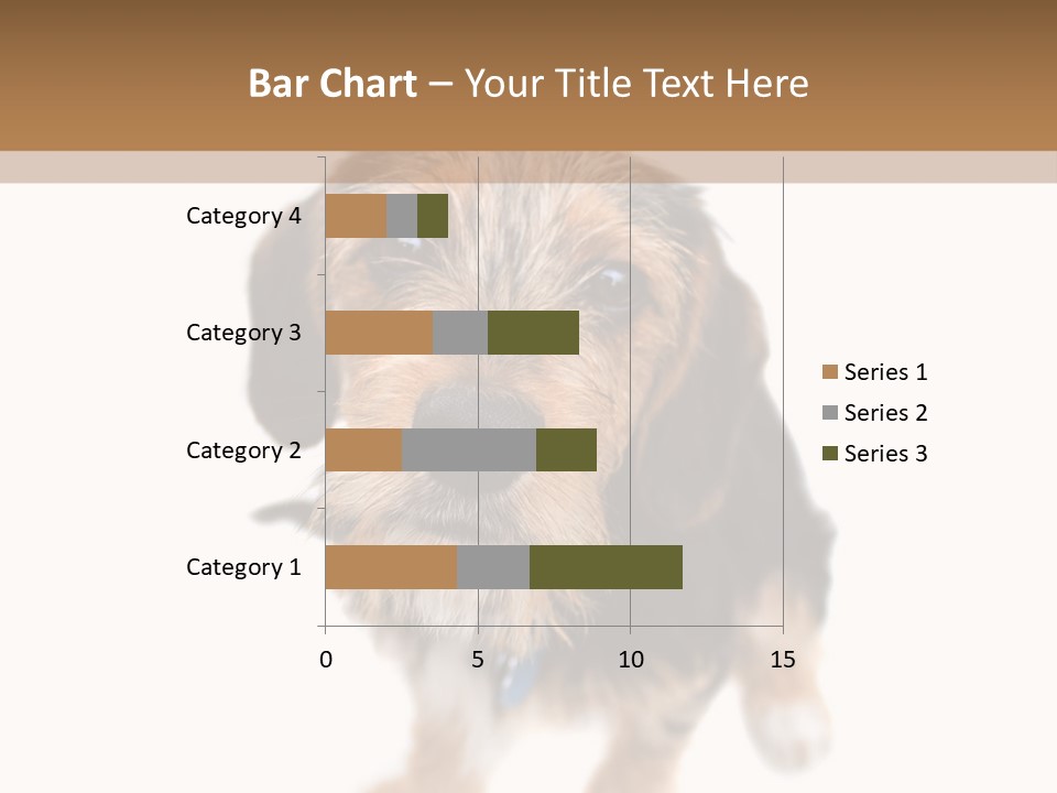 A Cute Mixed Breed Puppy Isolated Over White. The Dog Is Half Beagle And Half Yorkshire Terrier. Shallow Depth Of Field. PowerPoint Template