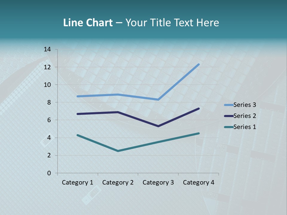 Plus Size Lovely Blond Girl Isolated Over White PowerPoint Template