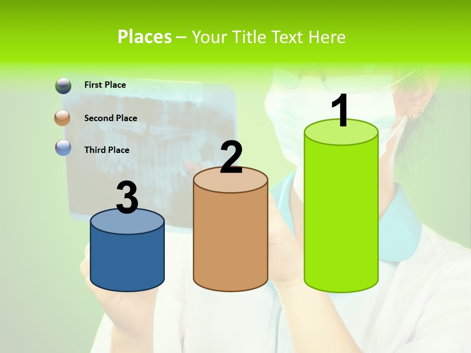 Female Doctor With Jaw Xray PowerPoint Template