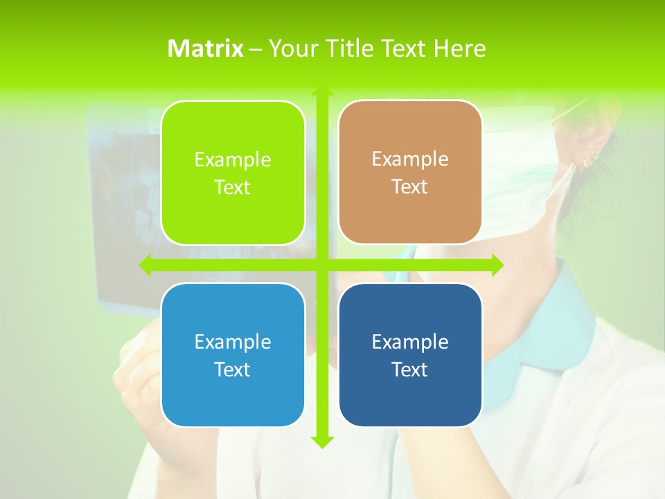 Female Doctor With Jaw Xray PowerPoint Template