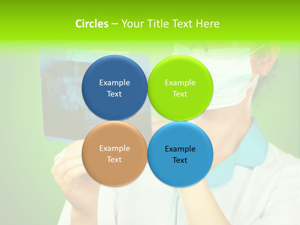 Female Doctor With Jaw Xray PowerPoint Template