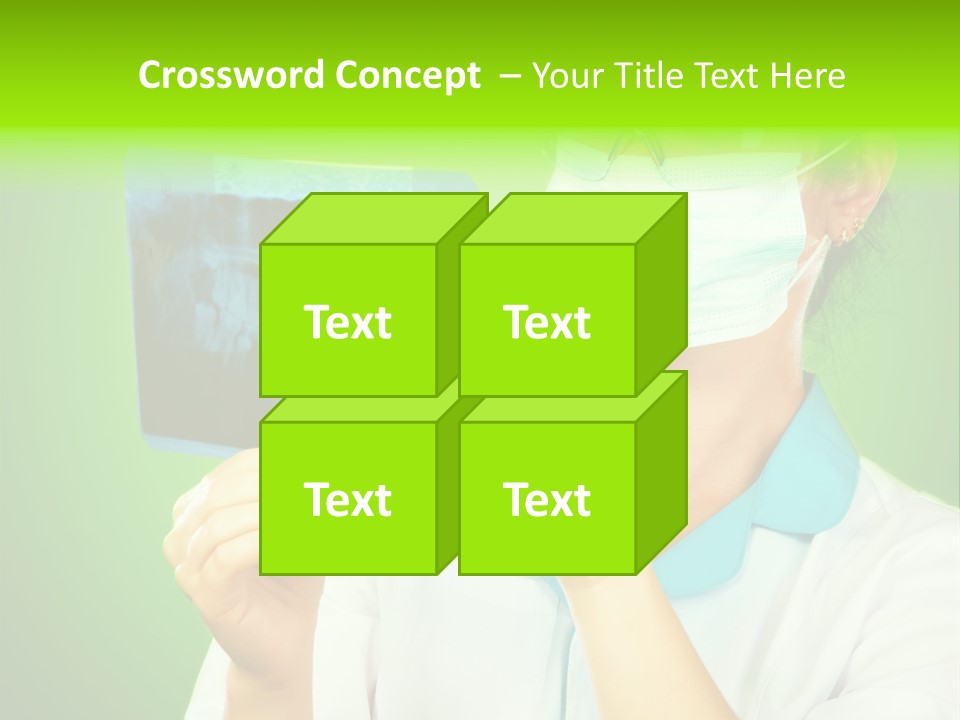 Female Doctor With Jaw Xray PowerPoint Template