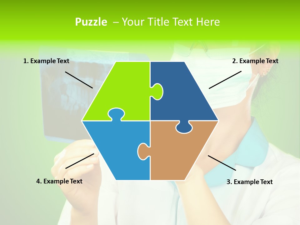 Female Doctor With Jaw Xray PowerPoint Template