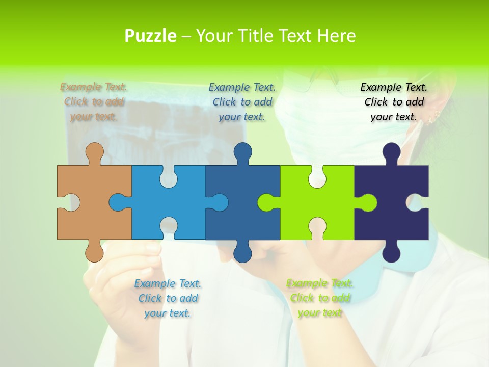 Female Doctor With Jaw Xray PowerPoint Template