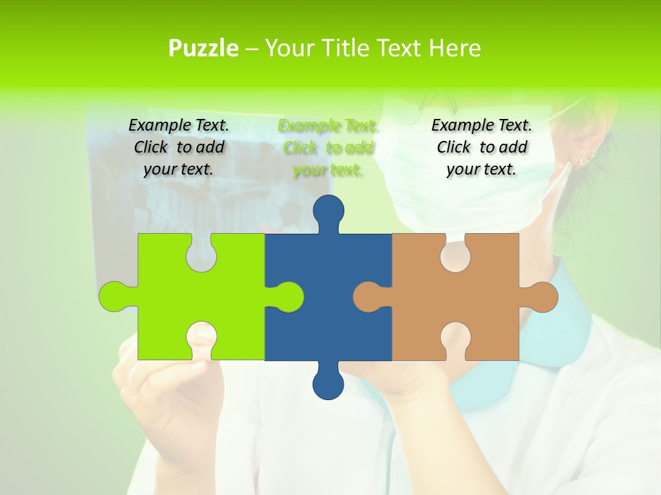 Female Doctor With Jaw Xray PowerPoint Template