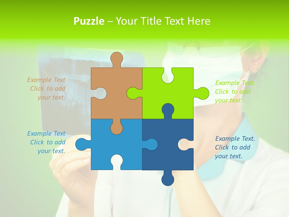 Female Doctor With Jaw Xray PowerPoint Template