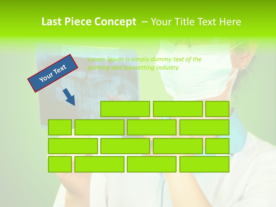 Female Doctor With Jaw Xray PowerPoint Template