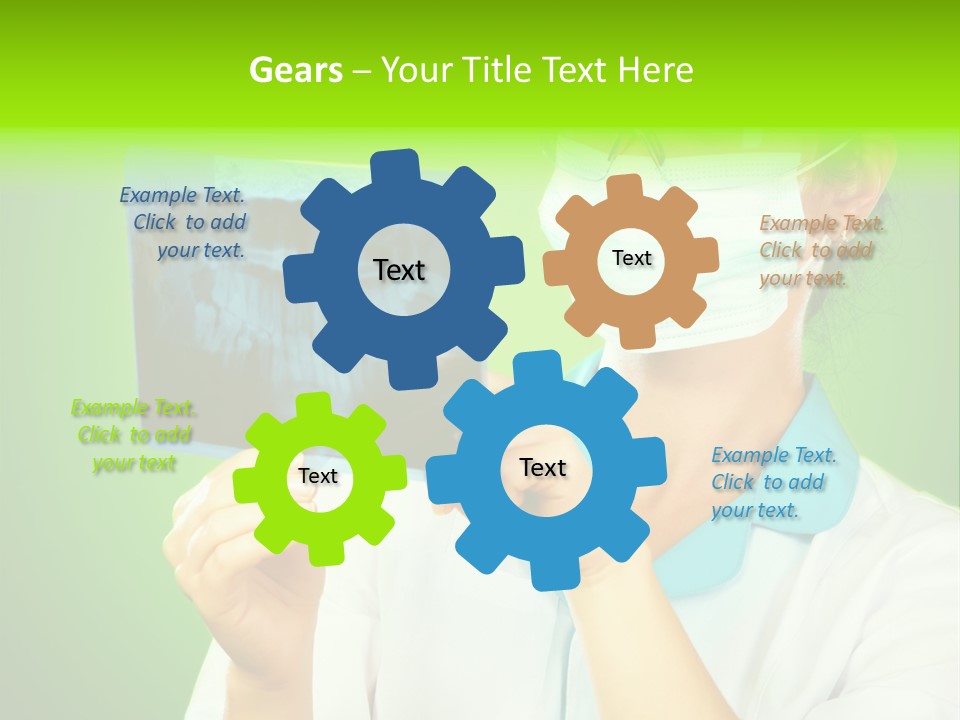 Female Doctor With Jaw Xray PowerPoint Template