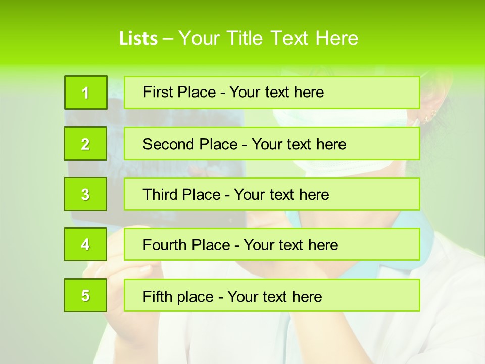 Female Doctor With Jaw Xray PowerPoint Template