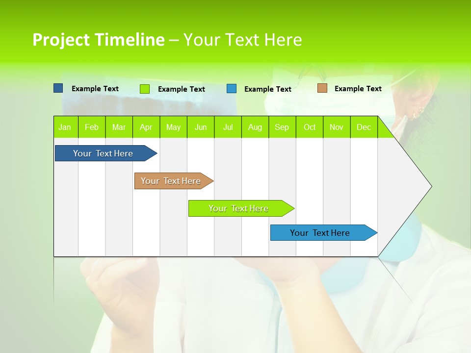 Female Doctor With Jaw Xray PowerPoint Template