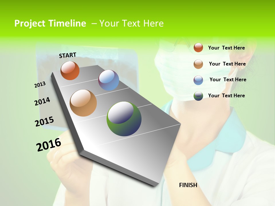 Female Doctor With Jaw Xray PowerPoint Template