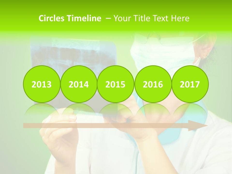 Female Doctor With Jaw Xray PowerPoint Template