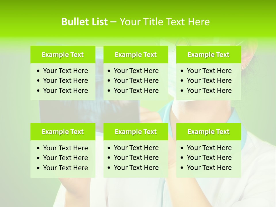 Female Doctor With Jaw Xray PowerPoint Template