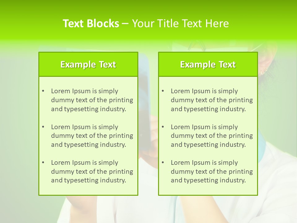 Female Doctor With Jaw Xray PowerPoint Template