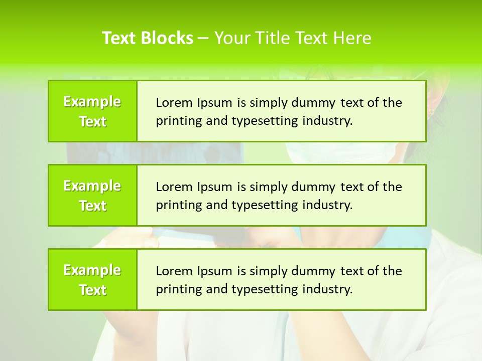 Female Doctor With Jaw Xray PowerPoint Template