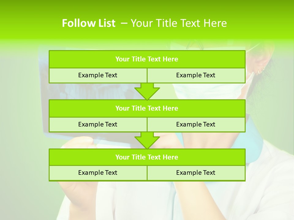 Female Doctor With Jaw Xray PowerPoint Template