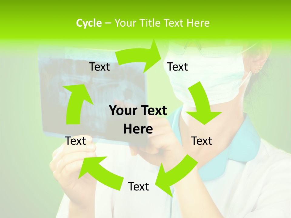 Female Doctor With Jaw Xray PowerPoint Template