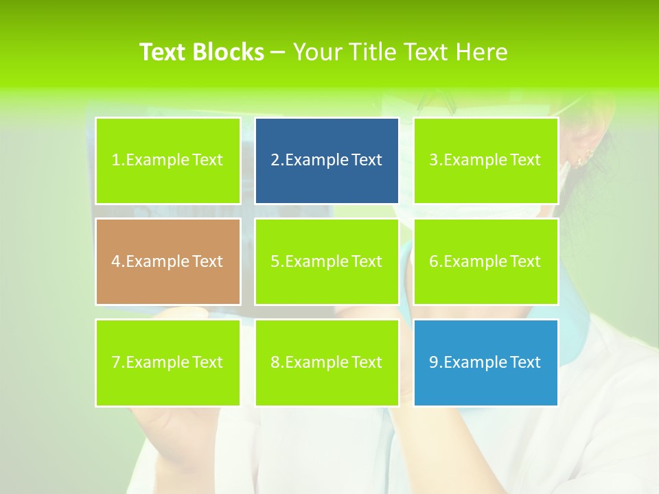 Female Doctor With Jaw Xray PowerPoint Template