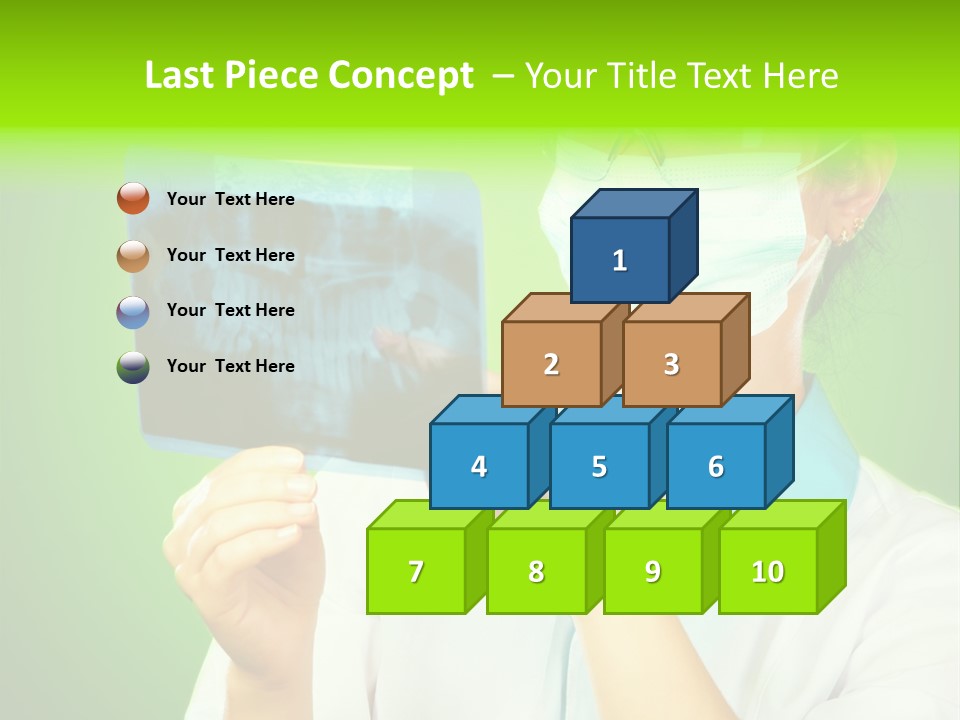 Female Doctor With Jaw Xray PowerPoint Template