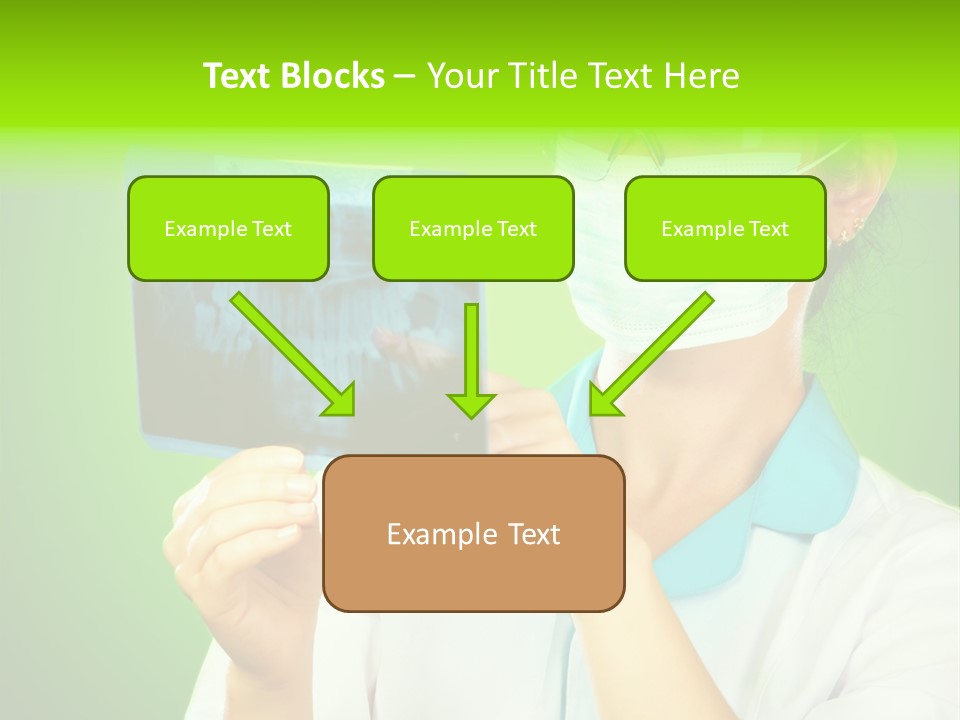 Female Doctor With Jaw Xray PowerPoint Template