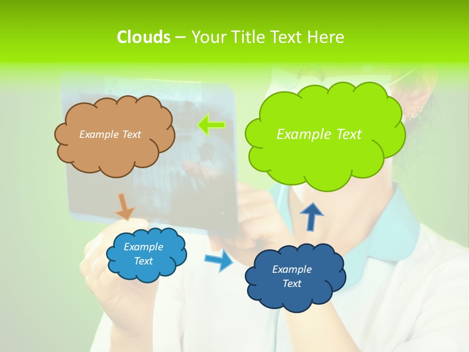 Female Doctor With Jaw Xray PowerPoint Template