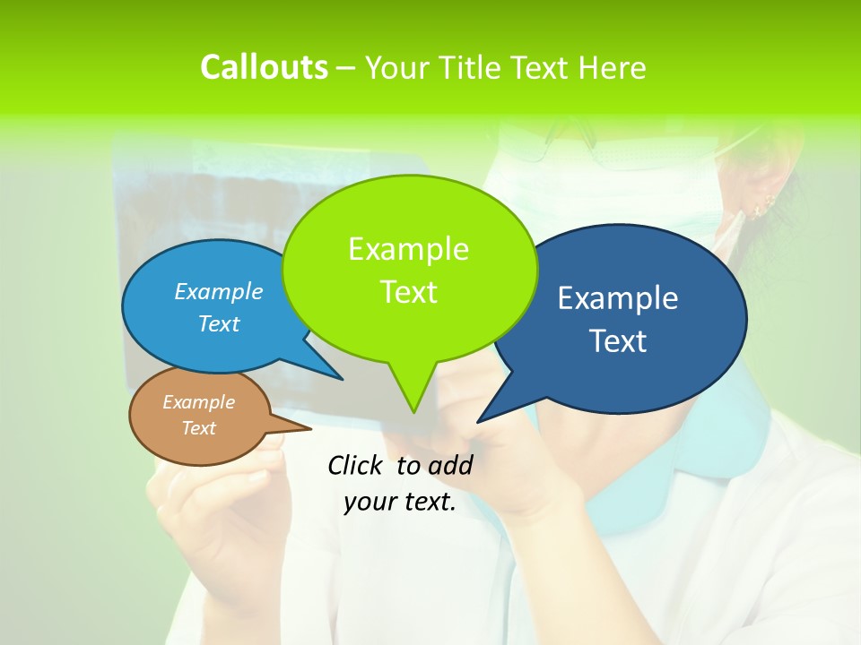 Female Doctor With Jaw Xray PowerPoint Template