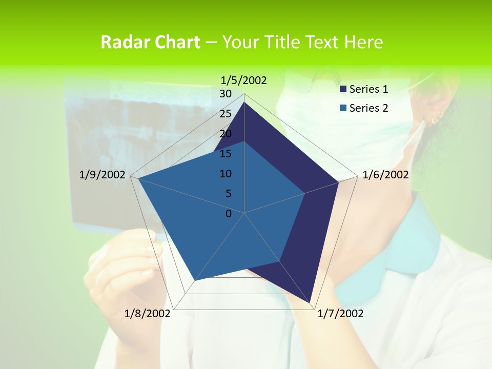 Female Doctor With Jaw Xray PowerPoint Template