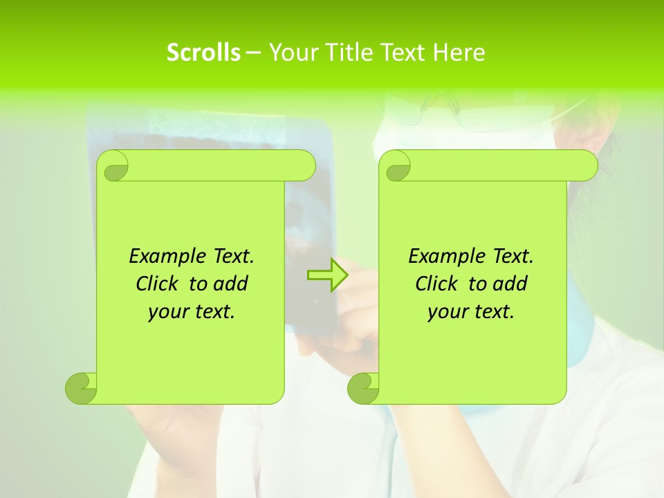 Female Doctor With Jaw Xray PowerPoint Template