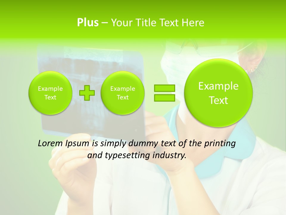 Female Doctor With Jaw Xray PowerPoint Template