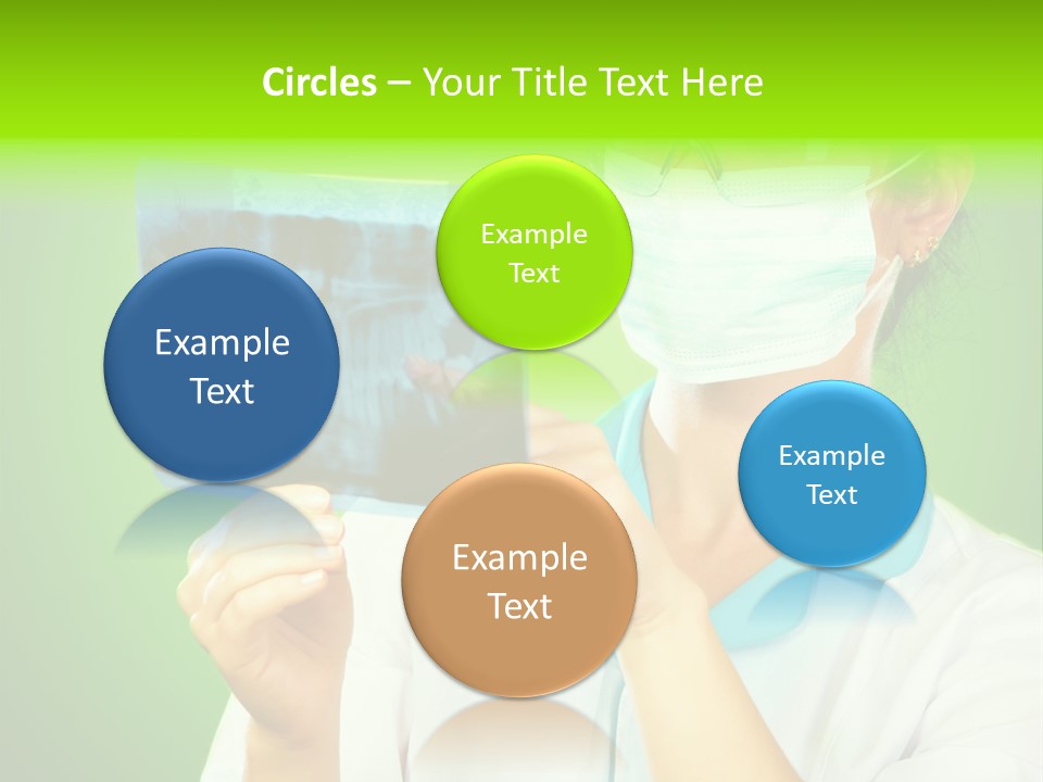 Female Doctor With Jaw Xray PowerPoint Template