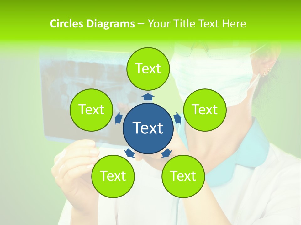 Female Doctor With Jaw Xray PowerPoint Template