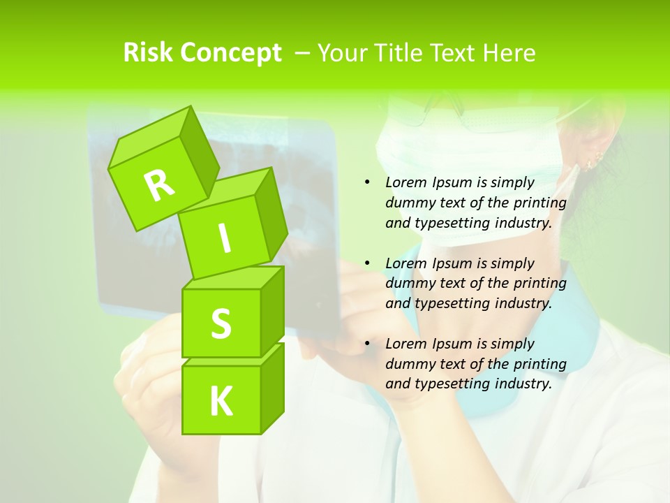 Female Doctor With Jaw Xray PowerPoint Template