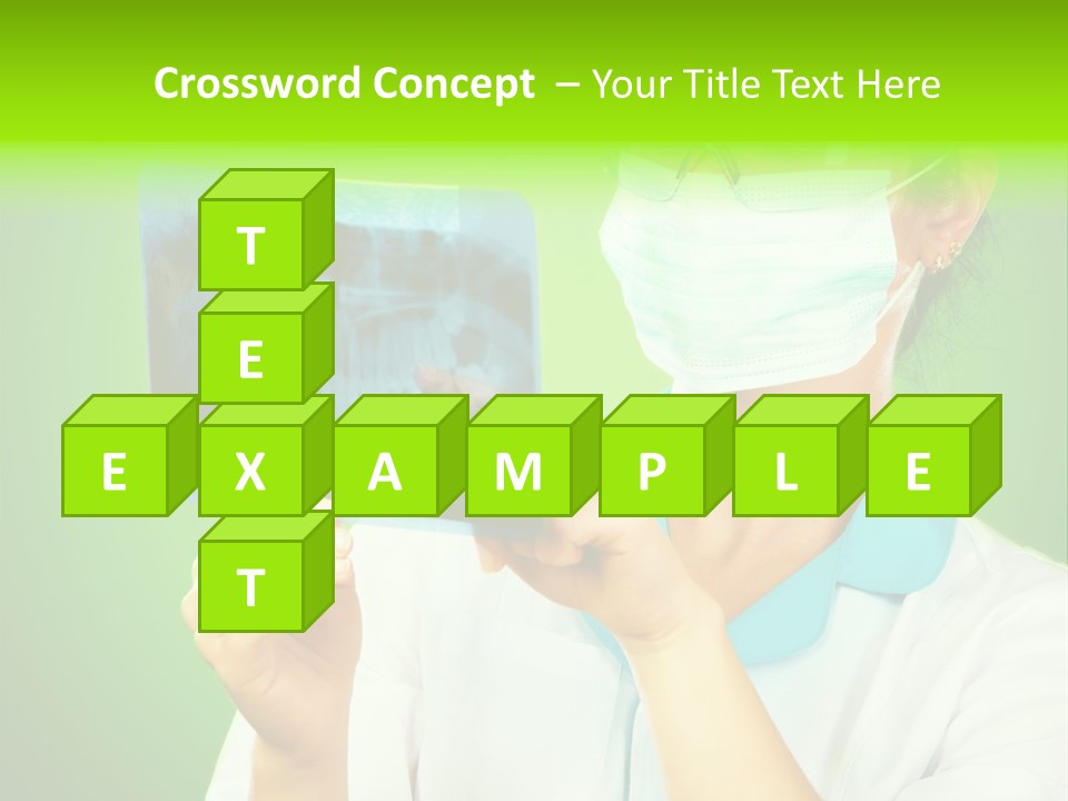 Female Doctor With Jaw Xray PowerPoint Template