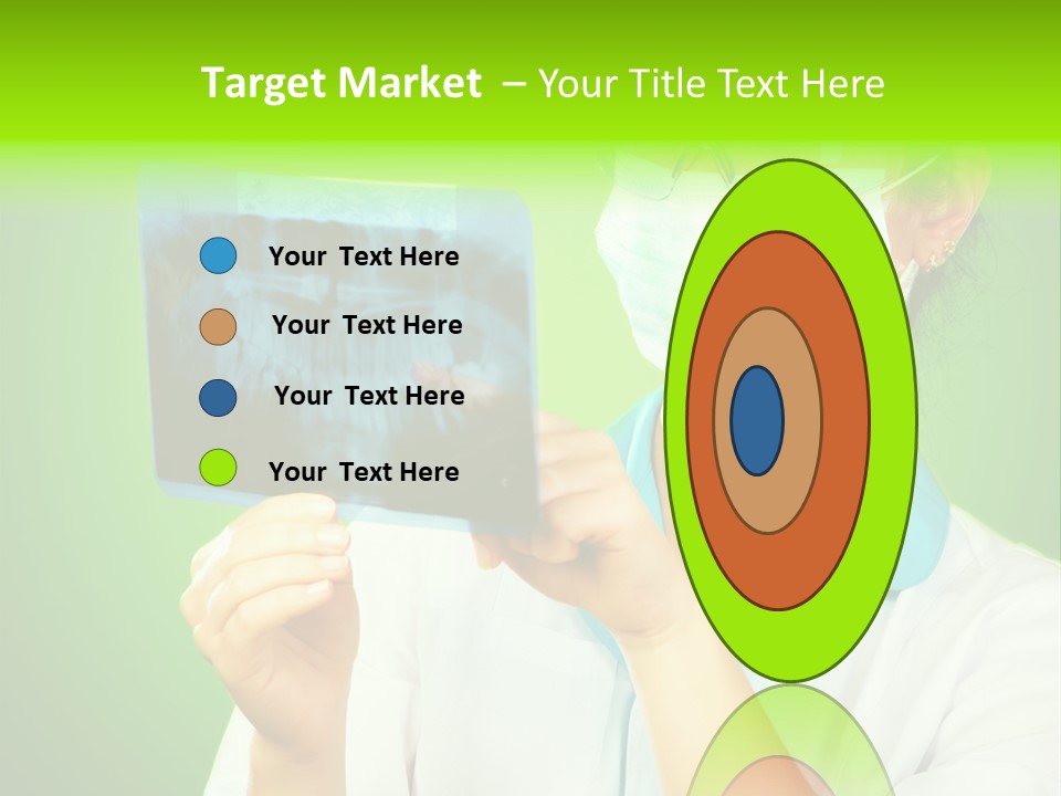 Female Doctor With Jaw Xray PowerPoint Template