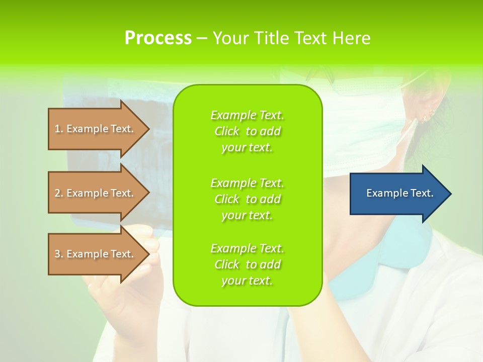 Female Doctor With Jaw Xray PowerPoint Template