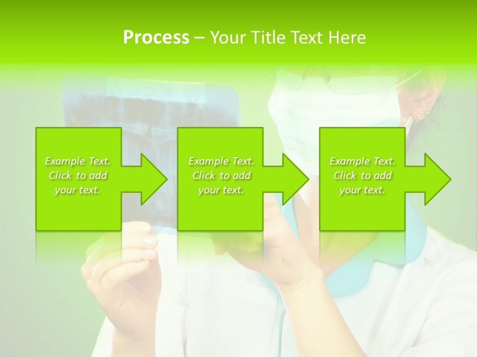 Female Doctor With Jaw Xray PowerPoint Template