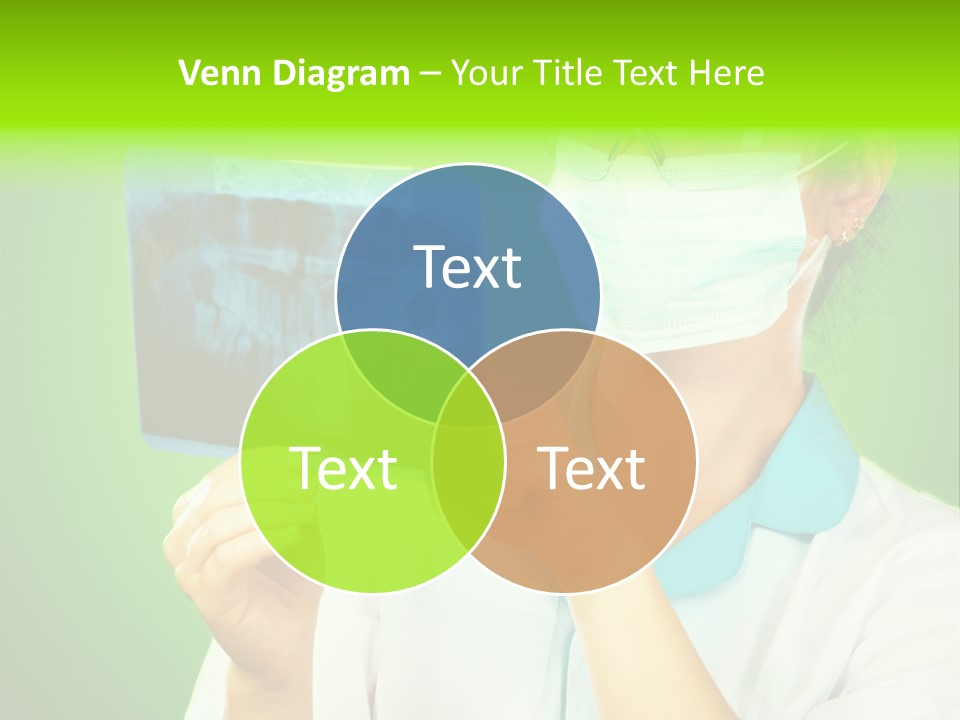 Female Doctor With Jaw Xray PowerPoint Template
