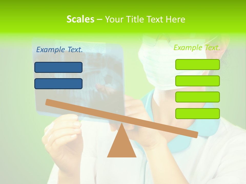 Female Doctor With Jaw Xray PowerPoint Template